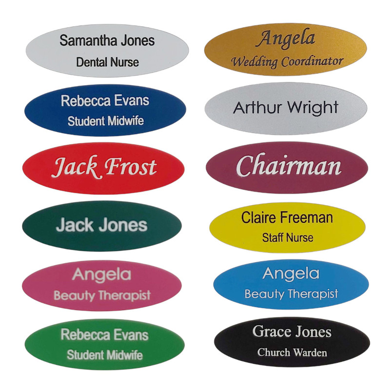 Name Badges Oval