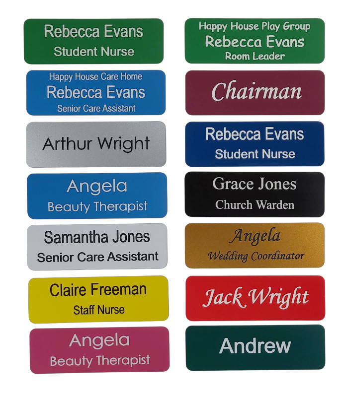 Name badges Rectangle