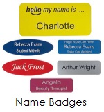 Personalised Name Badges