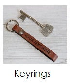 Leather Keyrings personalised
