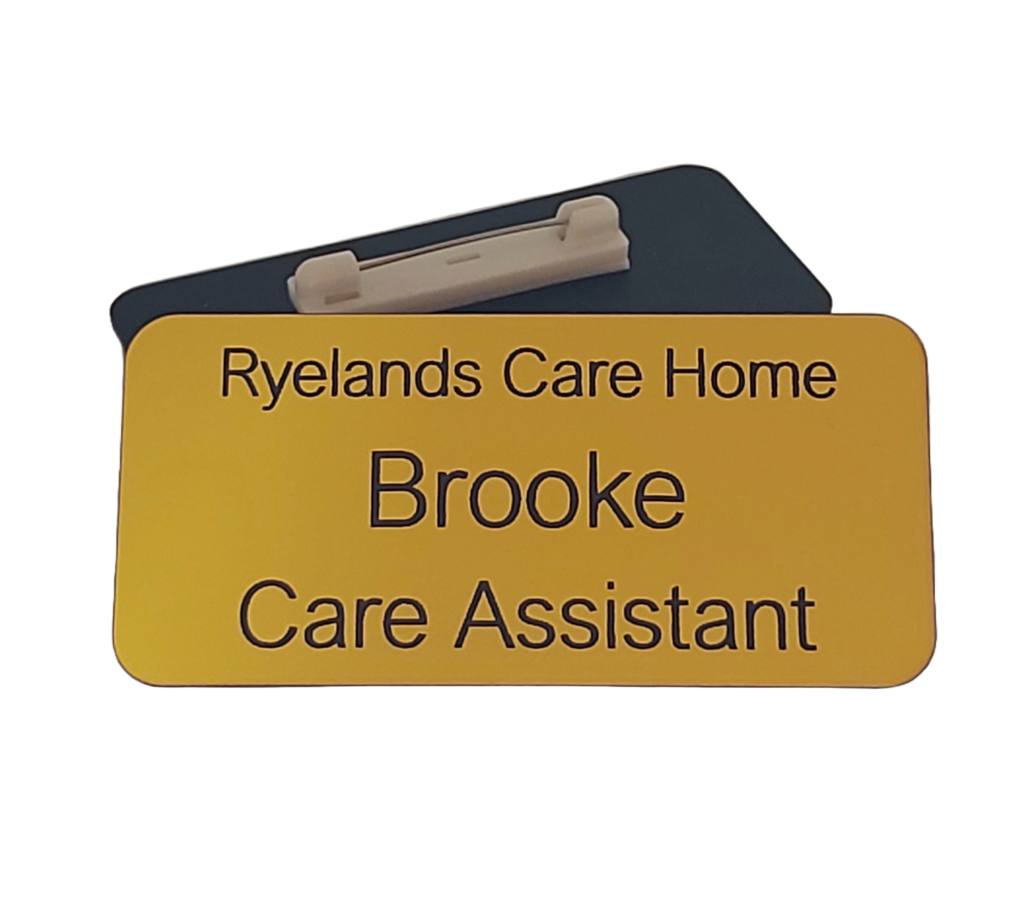 Name badge 75mm x 35mm
