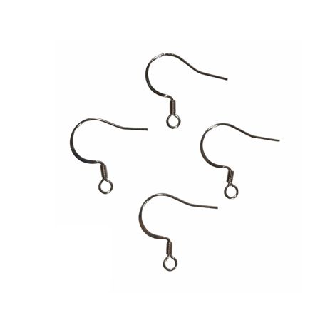 French flat earring hooks stainless steel
