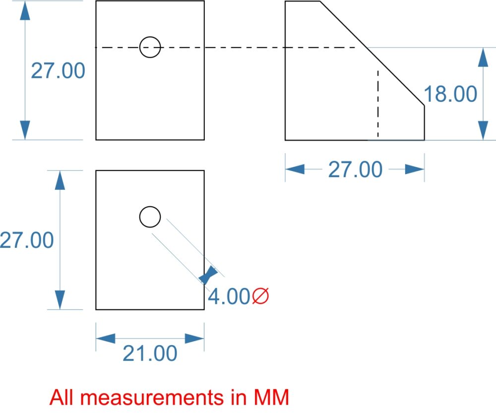 Corner angle block
