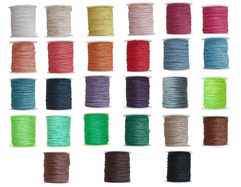 waxed cotton cord 1mm thread