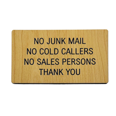 no cold caller sign