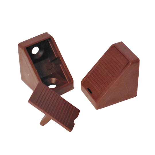 Corner brackets plastic single hole  20mm width