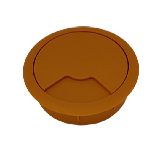 light brown desk top cable tidy