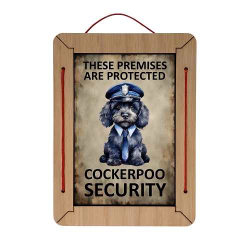 cockerpoo security sign
