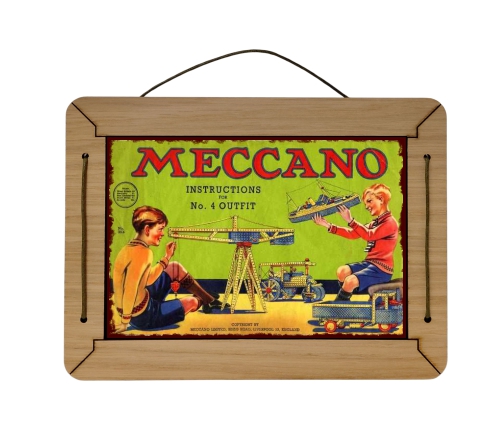 meccano tin sign
